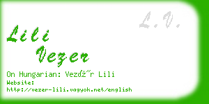 lili vezer business card